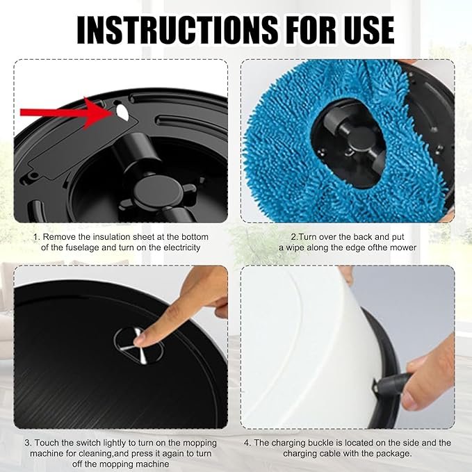 Portable Mini Wireless Smart Sweeping Robot