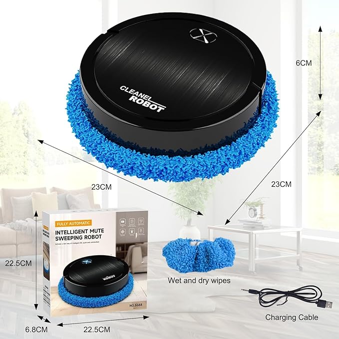 Portable Mini Wireless Smart Sweeping Robot