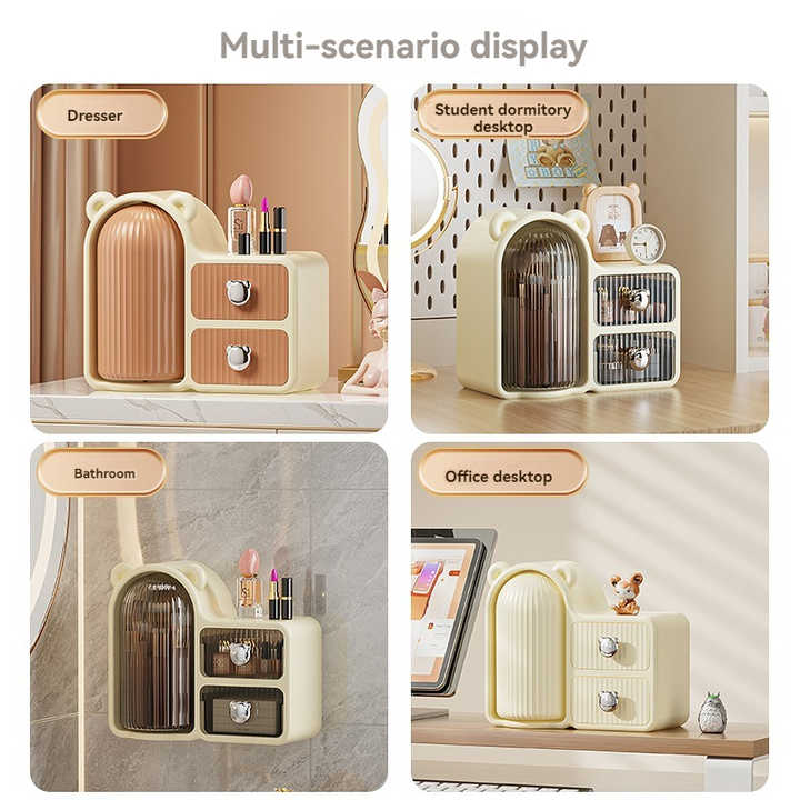 Buy Plastic Cosmetic Organizer with Drawers in Pakistan – Stylish Makeup & Skincare Storage Box