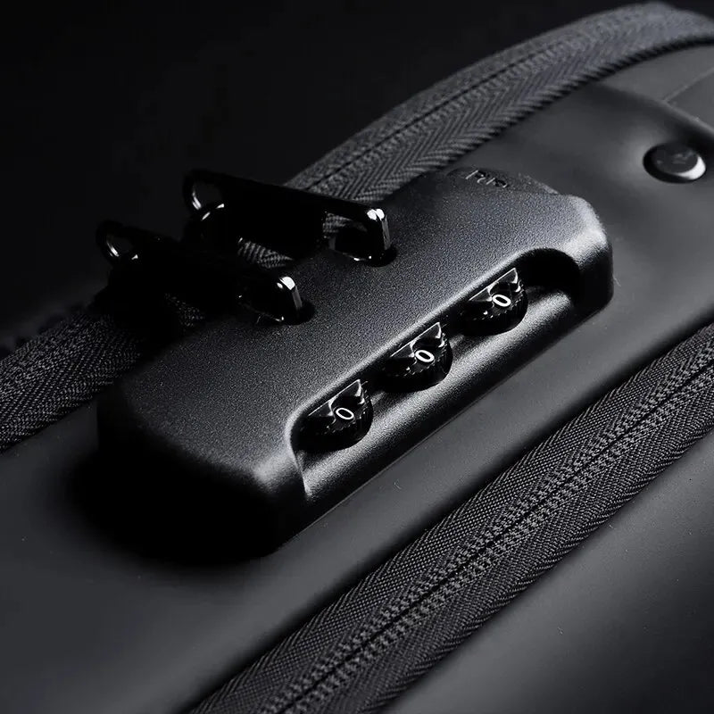 Password Lock Men's Chest Bag