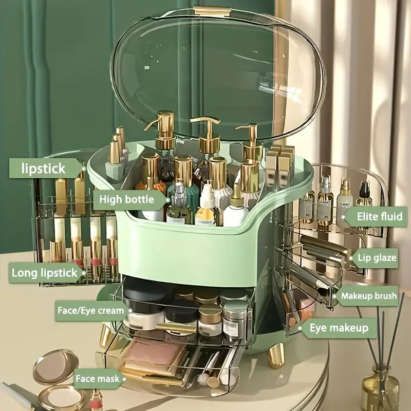 Cosmetic organizer huge size, with 10 drawers
