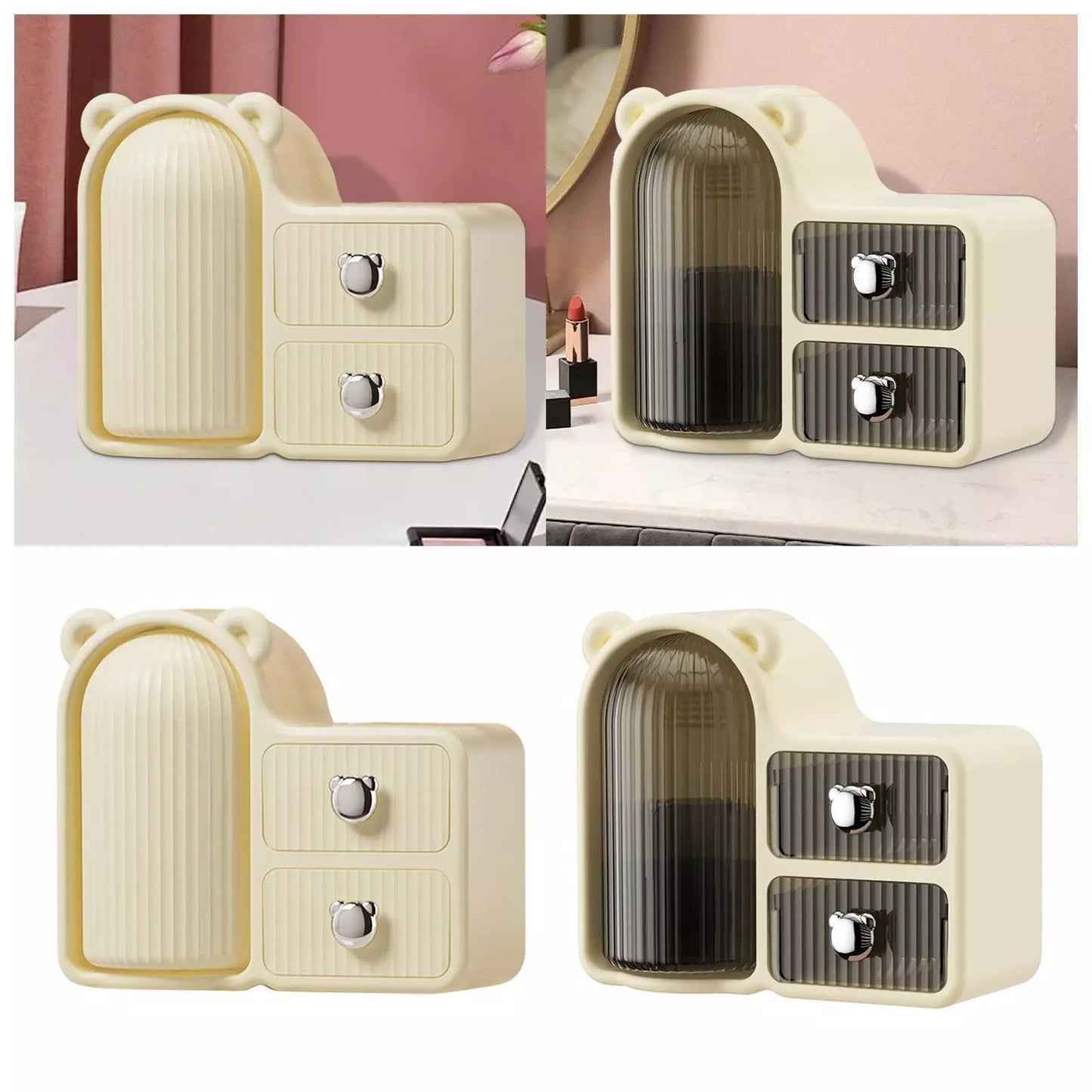 Buy Plastic Cosmetic Organizer with Drawers in Pakistan – Stylish Makeup & Skincare Storage Box