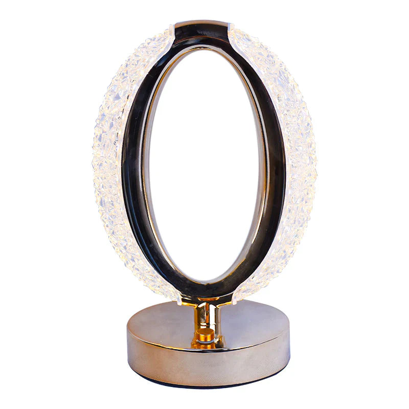 Luxury Eye Shaped Crystal Table Lamp