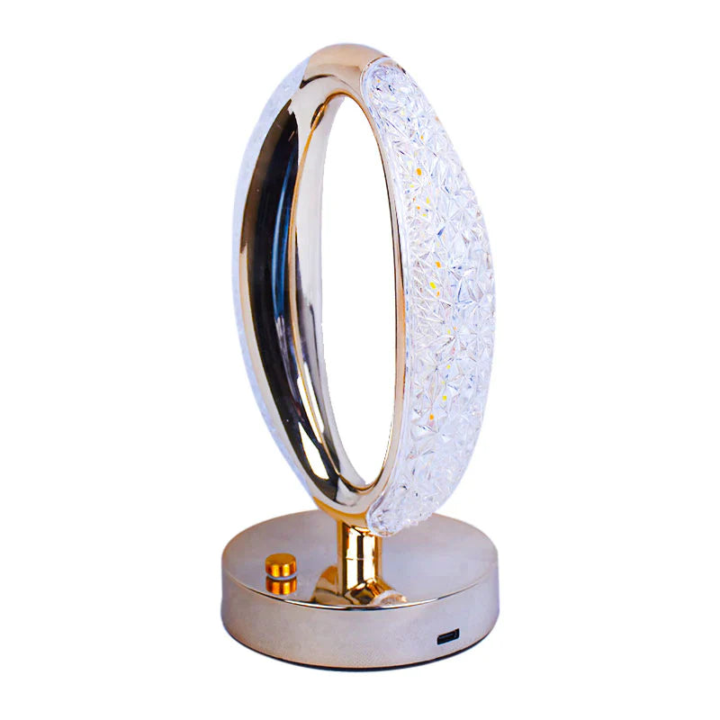 Luxury Eye Shaped Crystal Table Lamp