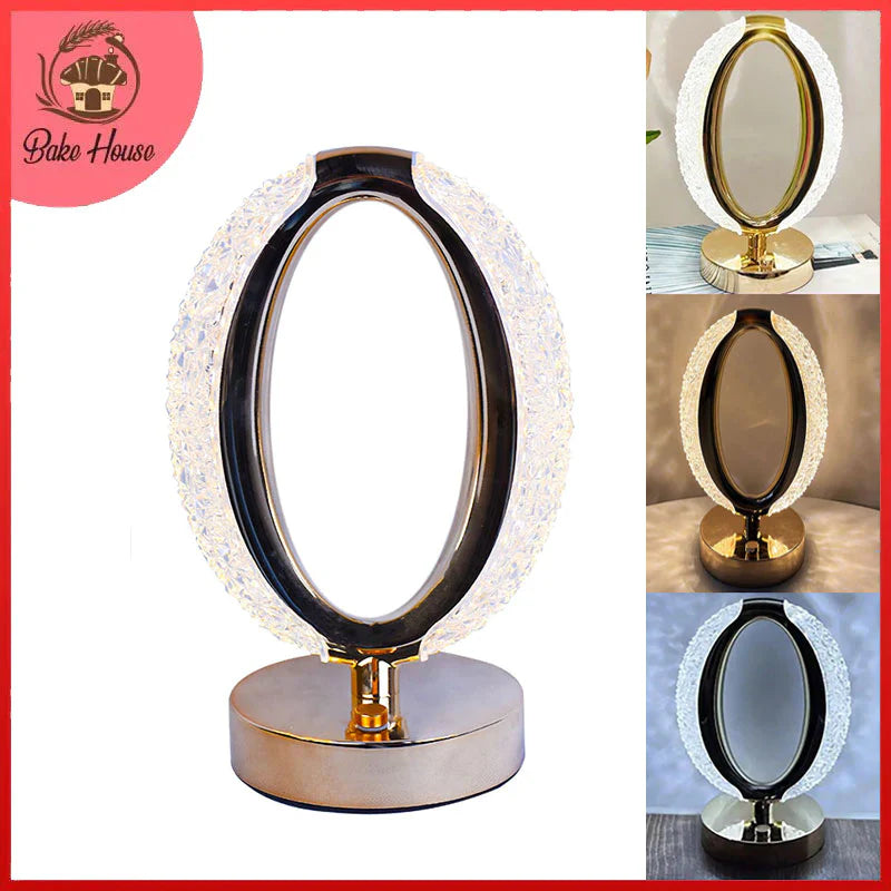 Luxury Eye Shaped Crystal Table Lamp